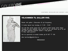 Tablet Screenshot of gallerivike.no